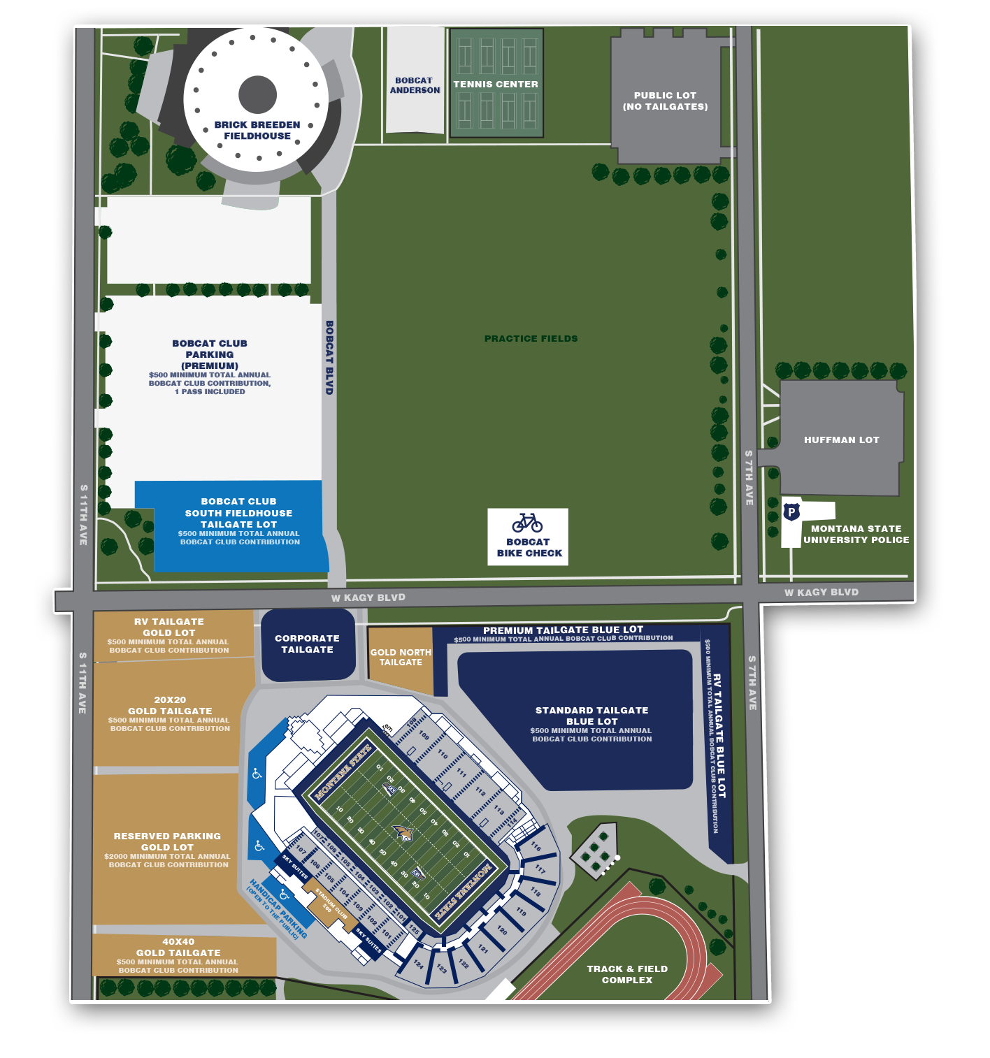 Msu Football Parking Map